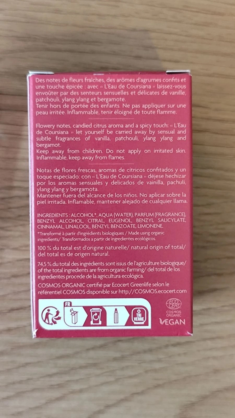 Eau de toilette "Eau de coursiana" Bio 50ml new perfume in its original box - Fleurance nature – photo 3